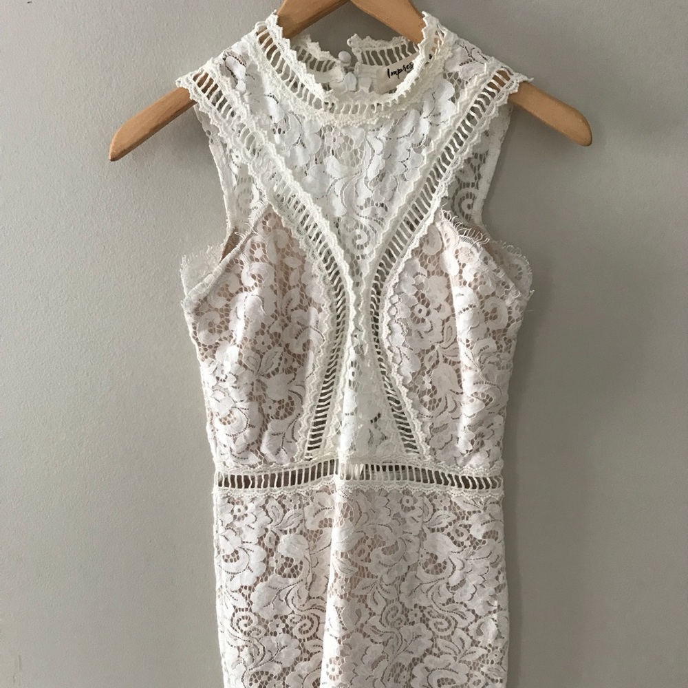 White lace dress